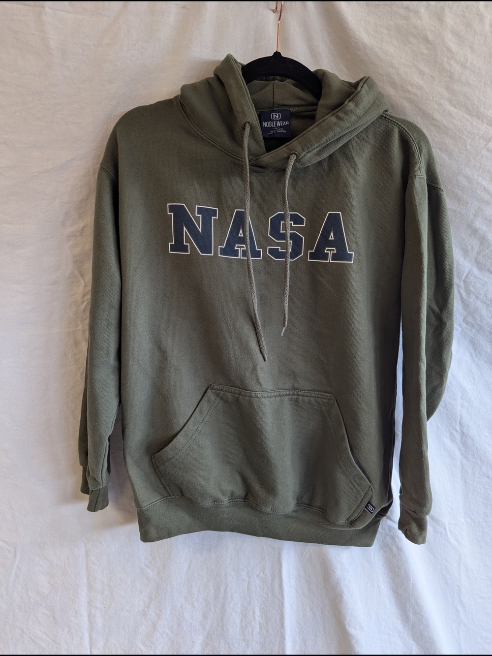 Olive Green NASA Pullover Hoodie